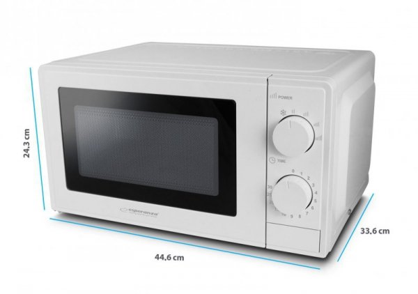 ESPERANZA KUCHENKA MIKROFALOWA ESTOFADO BIAŁA EKO011W