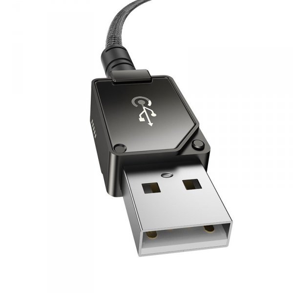 Kabel Baseus Unbreakable USB-IP 2.4A 1m (czarny)
