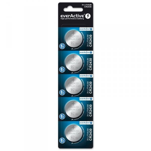 EVERACTIVE BATERIE LITOWE CR2430 BLISTER 5 SZT. CR24305BL