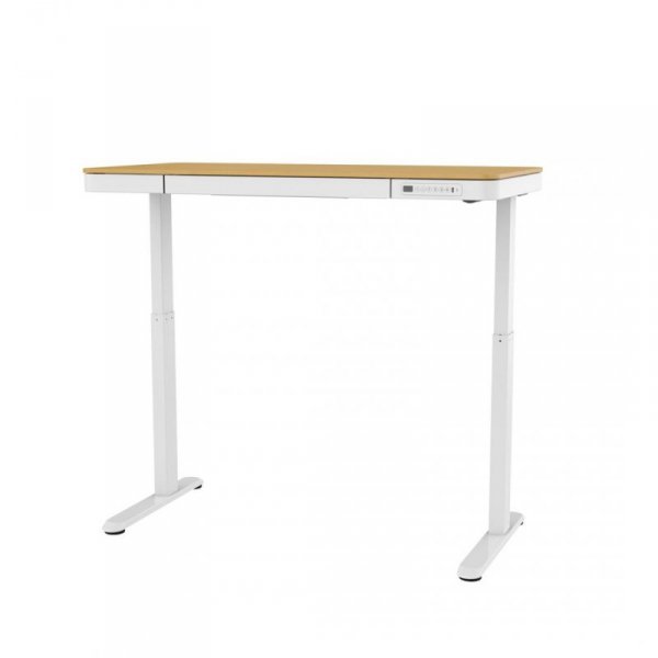 Biurko ACTIVEJET z elektryczną regulacją wysokości 140x70 ET119W-C biały/dąb