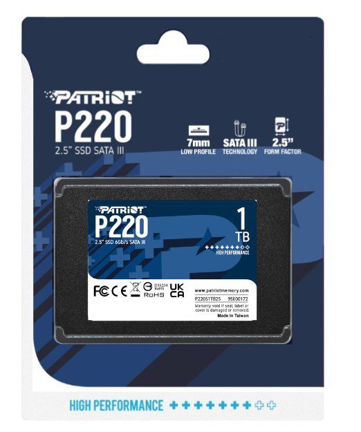 SSD PATRIOT P220 1TB SATA 2,5&quot;