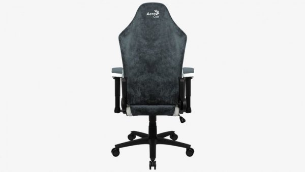 FOTEL AEROCOOL CROWN AeroSuede STEEL BLUE