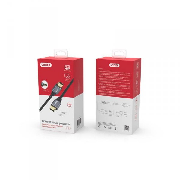 UNITEK KABEL HDMI 2.1 8K, 4K120HZ UHD, 3M, C139W