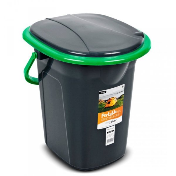 GREENBLUE TOALETA TURYSTYCZNA, CZARNO-ZIELONA GB320BG