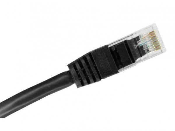 Alantec-Patch-cord U/UTP kat.5e PVC 0.25m czarny