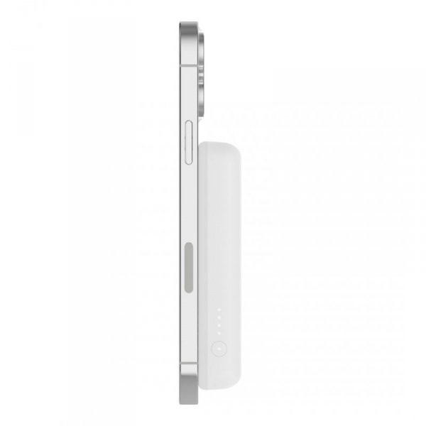 Powerbank bezprzewodowy Belkin BoostCharge Magnetic Wireless Power Bank 5K + Stand MagSafe Compatible 5000mAh 7,5W White