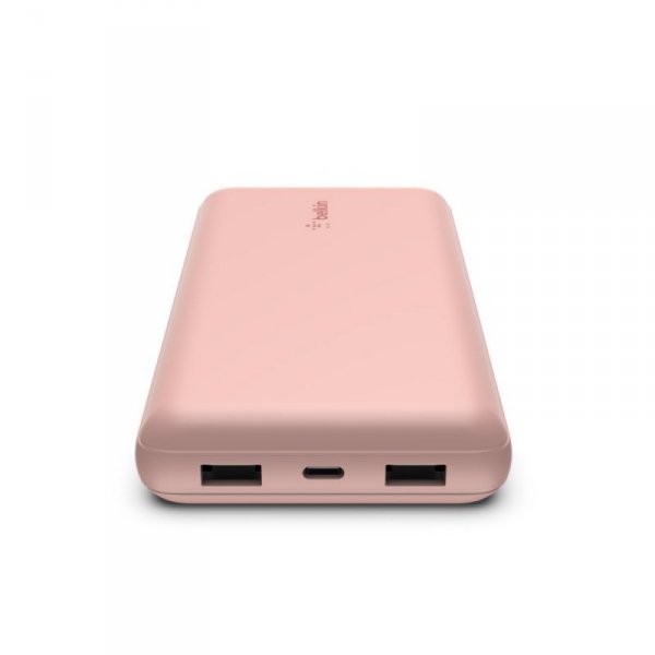 Powerbank Belkin BoostCharge Power Bank 20K 2xUSB-A + 1xUSB-C 20000mAh 15W Rose Gold