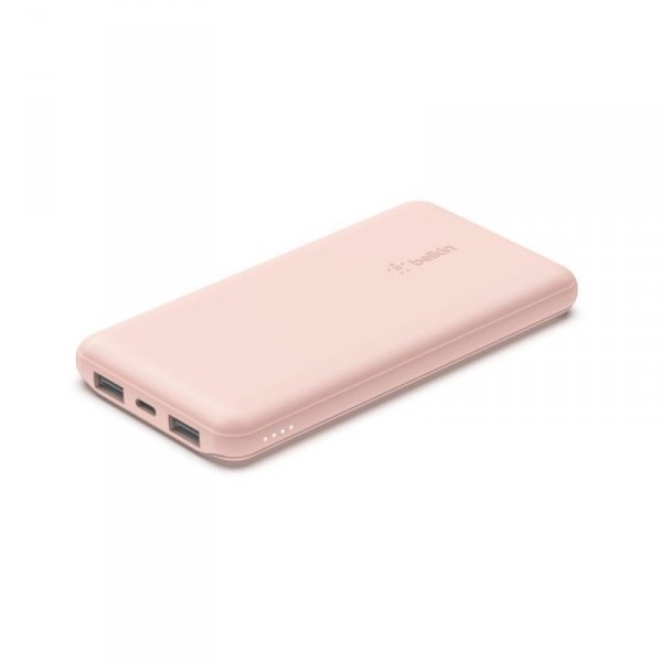 Powerbank Belkin BoostCharge Power Bank 10K 2xUSB-A + 1xUSB-C 10000mAh 15W Rose Gold