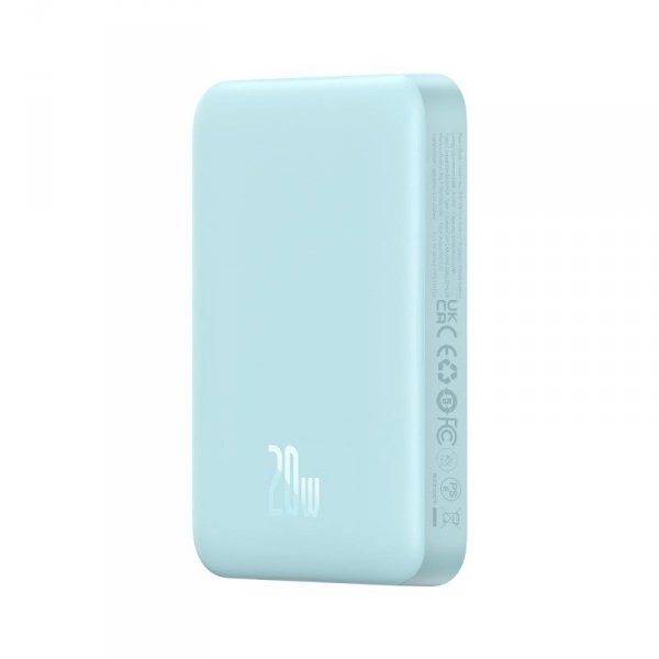 Powerbank Baseus Magnetic Mini Air Wireless 10000mAh 20W+kabel USB C-USB C (niebieski)