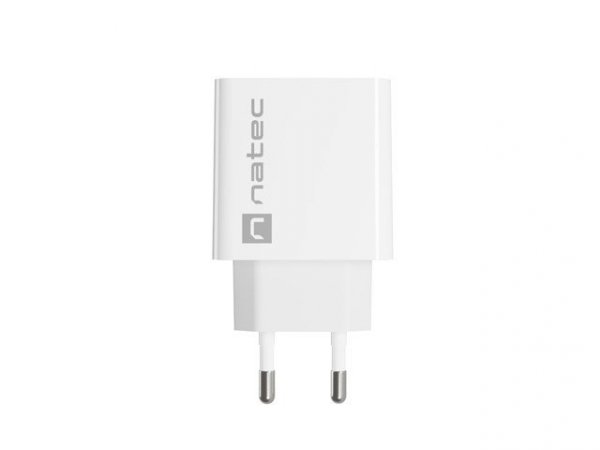 NATEC ŁADOWARKA SIECIOWA RIBERA USB-A + USB-C 20W POWER DELIVERY BIAŁA NUC-2061