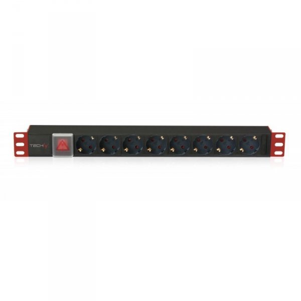 TECHLY LISTWA ZASILAJĄCA RACK 19 1U 250V/16A 8X SC