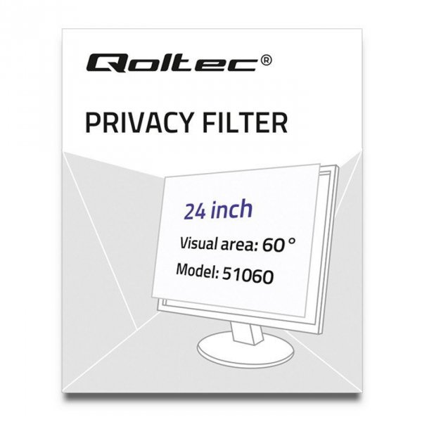 QOLTEC FILTR PRYWATYZUJĄCY RODO 24&quot; (16:10)