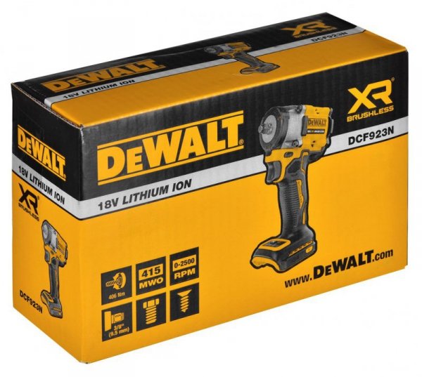 Klucz udarowy akumulatorowy 3/8&quot; 18V DCF923N DEWALT