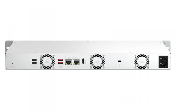 Qnap TS-464eU-8G, 1U, 4 x 2.5&quot;/3.5&quot; SATA , Intel Celeron N5105/N5095 4C/4T, 8GB RAM onboard (not expandable), 2 x 2.5G