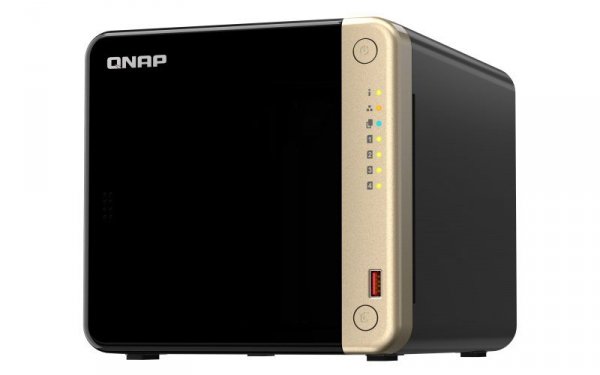 Qnap TS-464-8G, Tower, 4 x 2.5&quot;/3.5&quot; SATA , Intel Celeron N5105/N5095 4C/4T, 8 GB DDR4 onboard not expandable, 2 x 2.5
