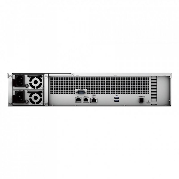 NAS Synology RS2423+; 2U RACK; 12x (3.5&quot; SATA HDD/2.5&quot; SATA SSD); AMD Ryzen V1780B, 8 GB DDR4 ECC UDIMM (max. 32GB), 2