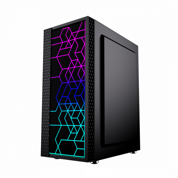 GEMBIRD OBUDOWA FORNAX 2500 MIDI-TOWER (1X USB 3.0, 2X USB 2.0, HD AUDIO, SZKLANY PANEL BOCZNY) CZARNA