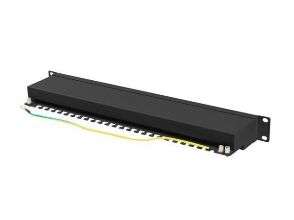 LANBERG PATCH PANEL 24 PORT 1U 19&quot; KAT.6A FTP CZARNY PPSA-1024-B