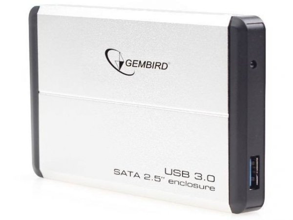Gembird Kieszeń zewnętrzna HDD 2.5&#039;&#039; Sata USB 3.0 Silver