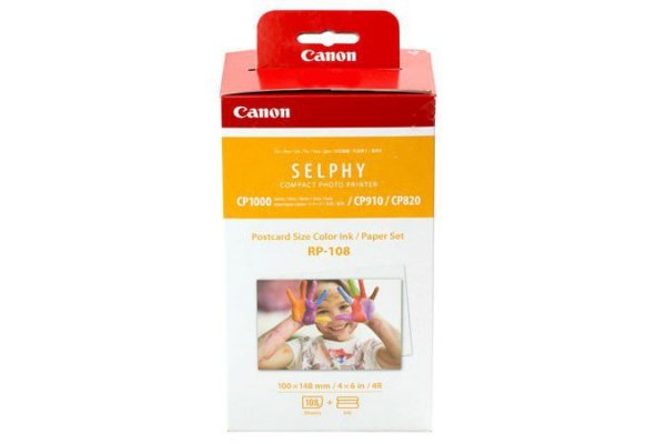 Canon Zestaw Canon RP-108 z kolorowym atramentem i papierem 10x15 108 arkuszy 8568B001