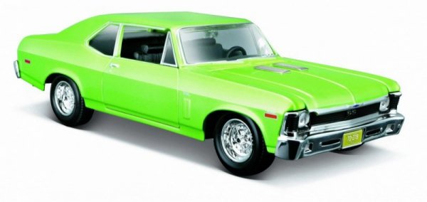 Maisto Model kompozytowy Chevy Nova SS 1970 zielony 1:24