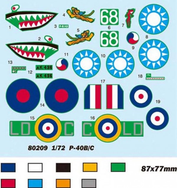 Hobby Boss Model plastikowy P-40B/C Hawk- 81