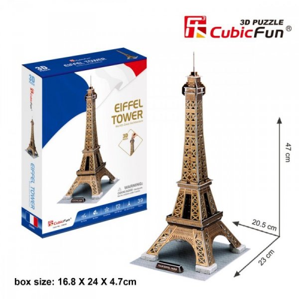 Cubic Fun Puzzle 3D Wieża Eiffel&#039;a