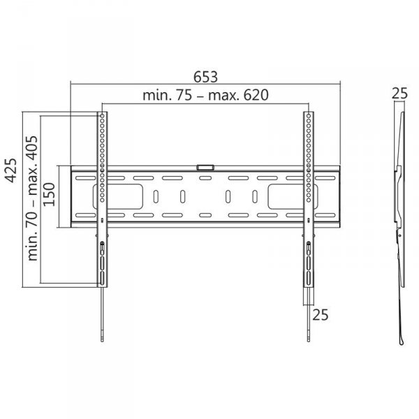 LogiLink Uchwyt ścienny LCD/LED VESA, 37-70&#039;, max. 50kg