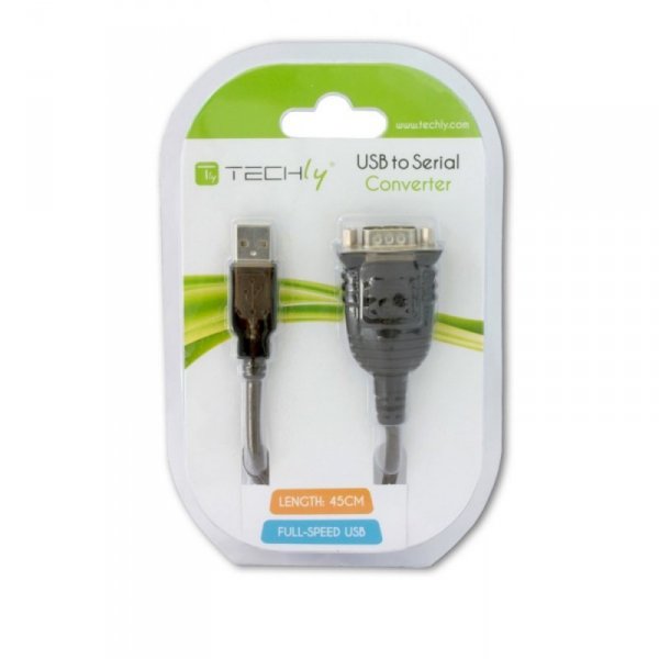 Techly Konwerter USB na RS232/ COM/DB9