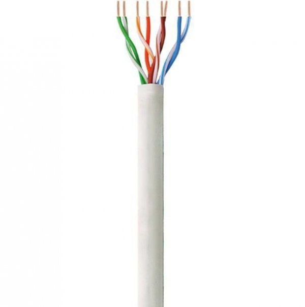 Techly Kabel instalacyjny skrętka UTP Cat6 4x2 drut 100% miedź  305m szary