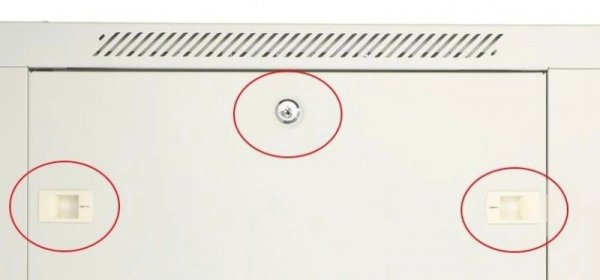 Extralink Szafka wisząca rack 12U 600x450 szara metalowe drzwi