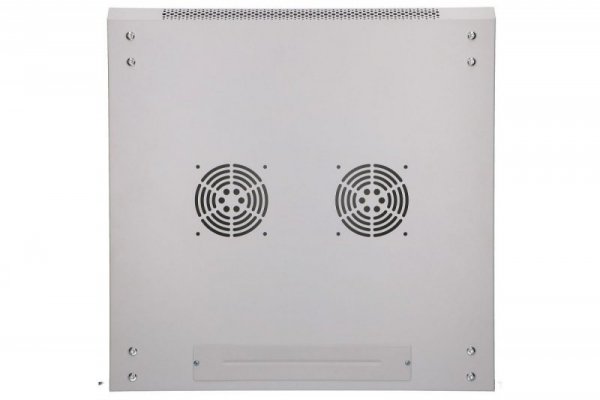 Extralink Szafka wisząca rack 12U 600x600 szara metalowe drzwi