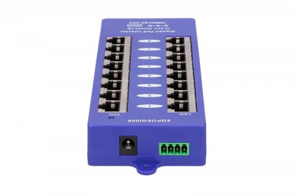Extralink PoE Injector 8 portów Gigabit