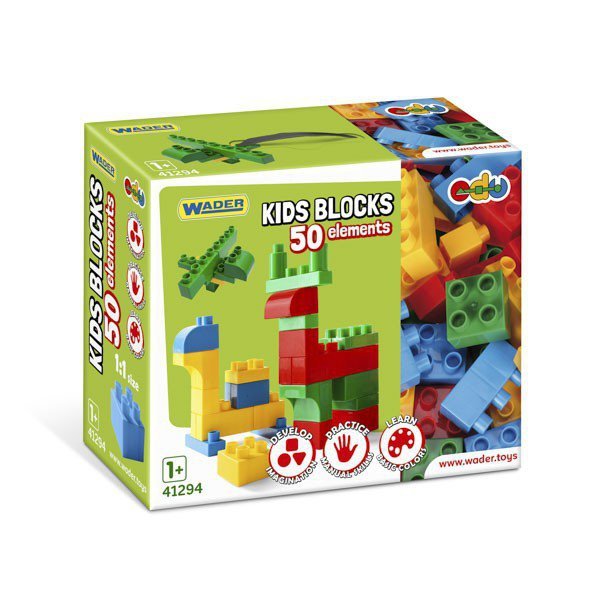 Wader Klocki 50 elementów Kids Blocks