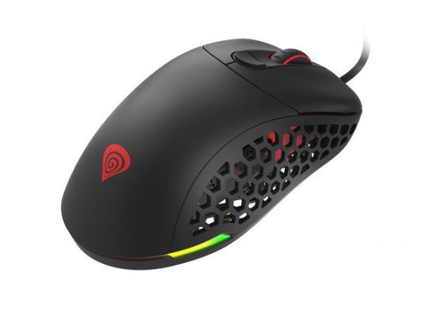 Genesis Mysz Xenon 800 lekka 16000 DPI podświetlenie RGB dla graczy lekka Czarna