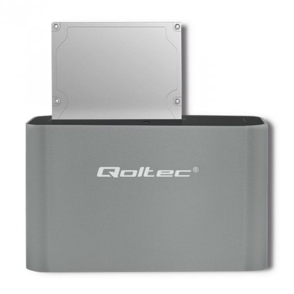 Qoltec Stacja dokująca dysków HDD/SSD | 2.5&quot;/3.5&quot; SATA | USB 3.0