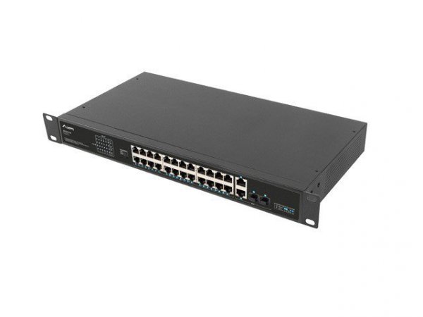 Lanberg Przełącznik Switch 24X 100MB POE+ RSFE-24P-2C-360