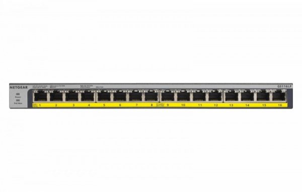 Netgear Przełącznik GS116LP Switch niezarządzalny 16xGE PoE+