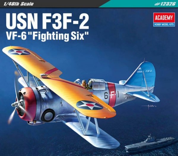 Academy Model plastikowy US Navy Fighter F3F-2 1/48