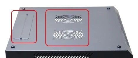 Extralink Szafa rack 18U 600x450mm czarna wisząca