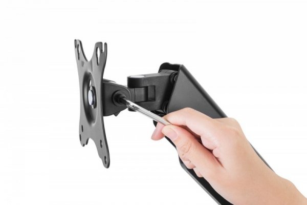 Digitus Uchwyt ścienny pojedynczy, 1xLCD, max. 32&quot;, max. obciążenie 9kg, ze sprężyną gazową, obrotowy