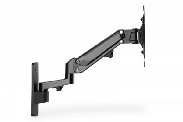 Digitus Uchwyt ścienny pojedynczy, 1xLCD, max. 43&quot;, max. obciążenie 23kg, ze sprężyną gazową, obrotowy