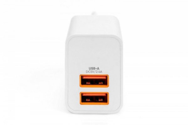 Digitus Ładowarka sieciowa zasilacz 2x USB-A 15,5W Biała