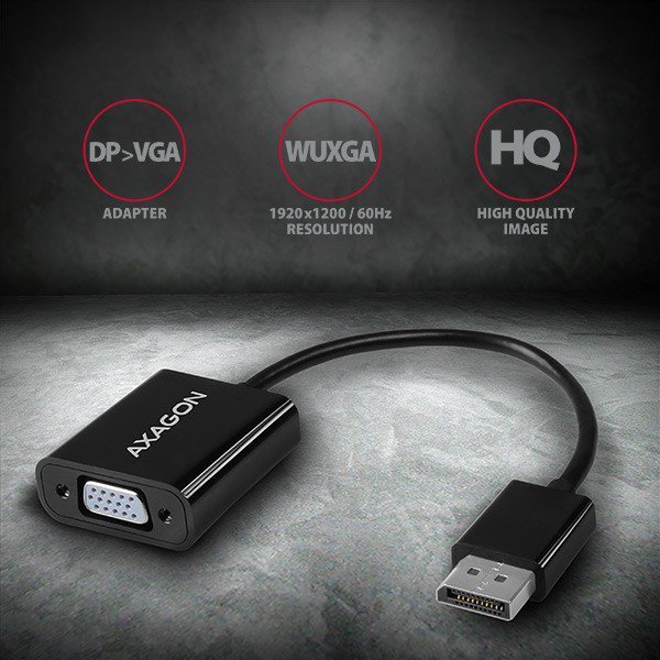 AXAGON RVD-VGN Adapter DisplayPort -&gt; VGA FullHD 1920x1200