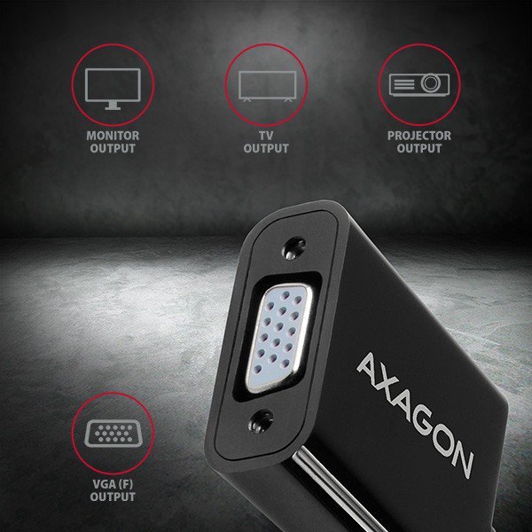 AXAGON RVH-VGN Adapter HDMI -&gt; VGA FULLHD 1920*1200