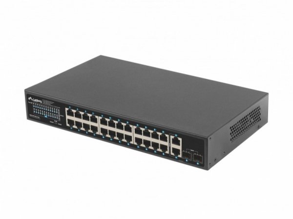Lanberg Switch 24x1GB POE+ 2xGB 2x rack 19&#039;&#039; gigabit ethernet 250W