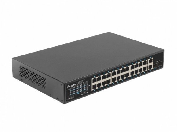 Lanberg Switch 24x1GB POE+ 2xGB 2x rack 19&#039;&#039; gigabit ethernet 250W