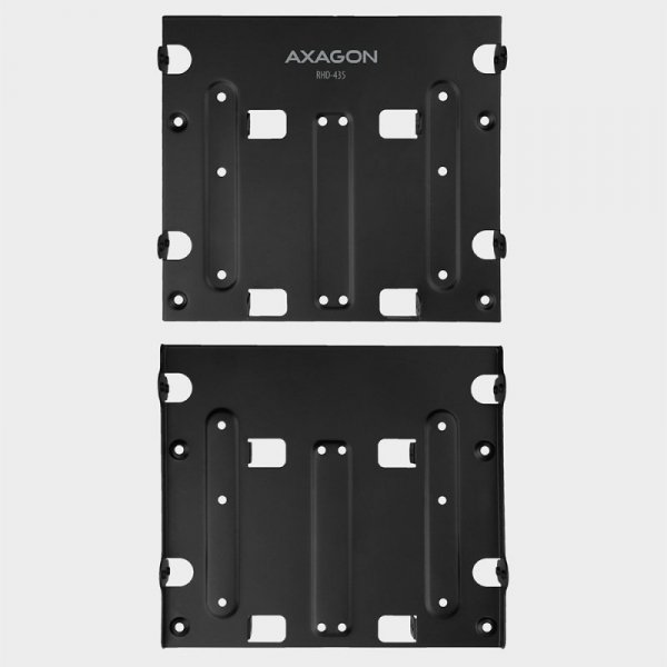 AXAGON RHD-435 Ramka metalowa do montażu 4x 2.5&quot; HDD (2x 2.5&quot; HDD/SSD & 1x 3.5&quot; HDD) w pozycji 5.25&quot; Czarna