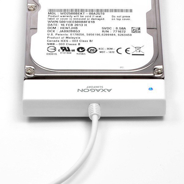 AXAGON ADSA-1S Adapter USB 2.0 SATA do szybkiego przyłączenia 2.5&quot; SSD/HDD Z pudełkiem