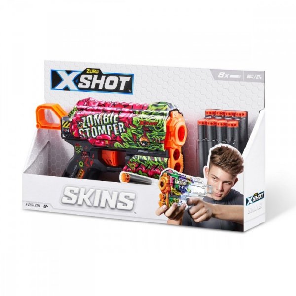 ZURU X-Shot Wyrzutnia SKINS FLUX  (8 Strzałek) Wyrzutnia wzór A
